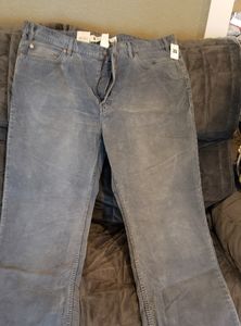 GAP Boot-Cut SF-8637 Blue Corduroy 40x30 Pants NWT